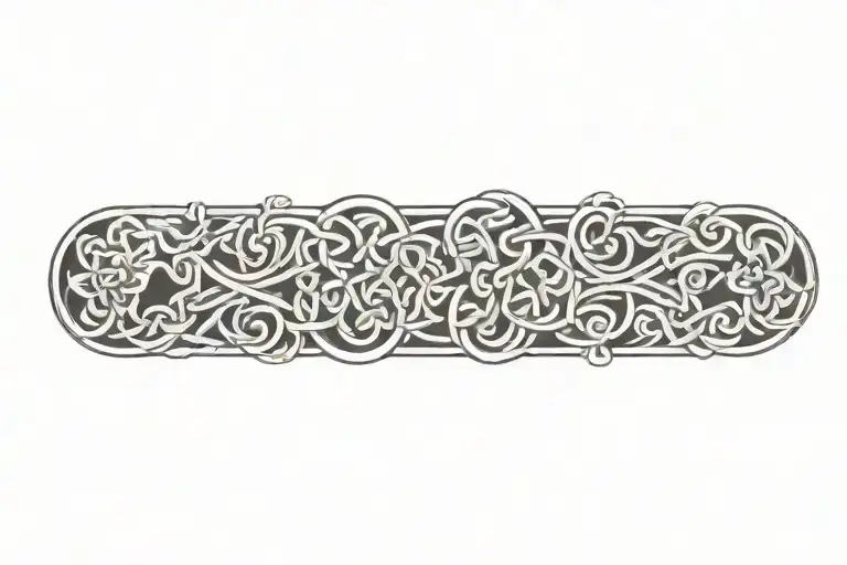 Celtic Knot With Flowers