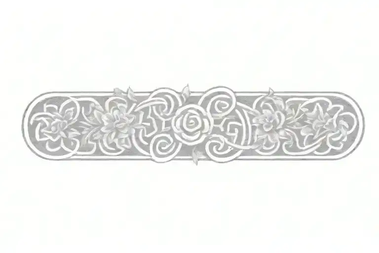 Celtic Knot With Flowers