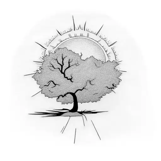 A Tree Inside A Sun