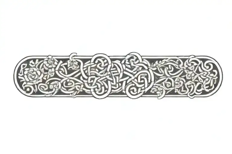 Celtic Knot With Flowers