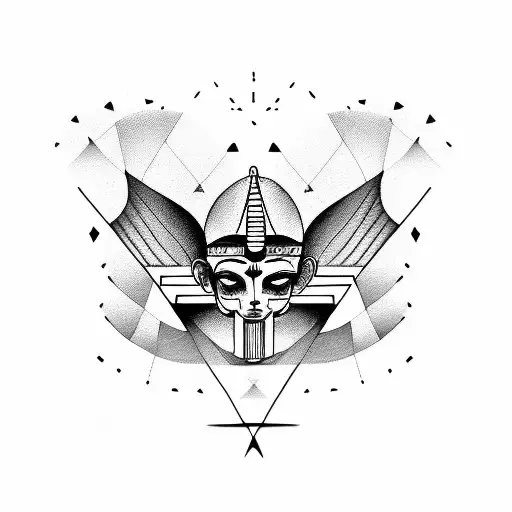 A Logistic-themed Tattoo Incorporating Egyptian Mythology