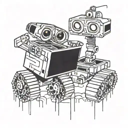 Goth Eva And Wall-e