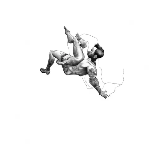 A Man In A Black And White Drawing Of A Man In A Black And White Drawing Of A Man In A Black And