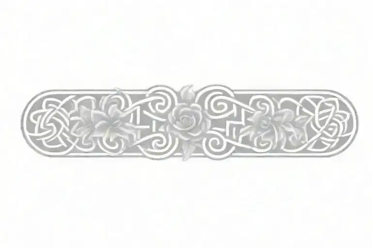 Celtic Knot With Flowers