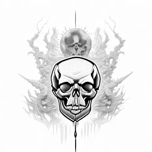 Skull Enchained Detailed Fear