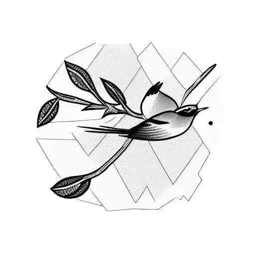 A Bird Is Flying While Holding An Olive Branch