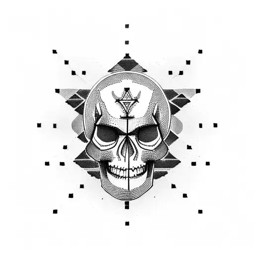 Binary Code With A Skull