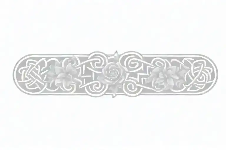 Celtic Knot With Flowers