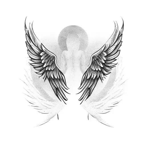 Angel Wings With Birthdate