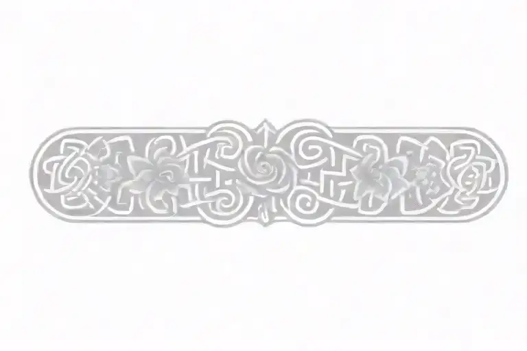 Celtic Knot With Flowers