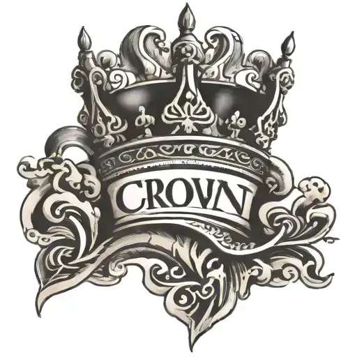 Crown King Crown With Arabic Writing