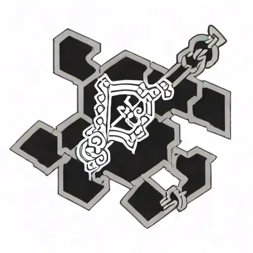 Virgo Chain Crossword Puzzle Piece Tattoo Design Inspired