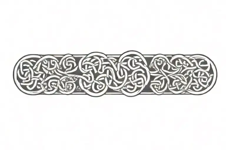 Celtic Knot With Flowers