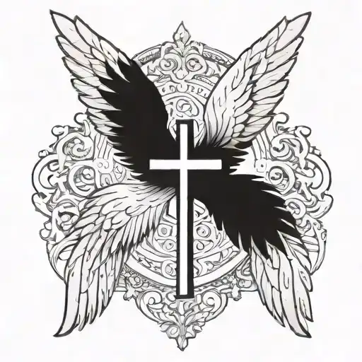 Cross Angel Wings