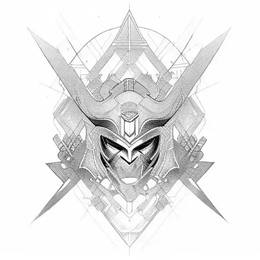 Warrior Mask With A Futuristic Twist