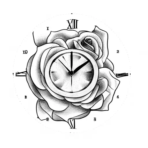 Clock And Rose