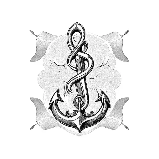 Music Clef And Anchor