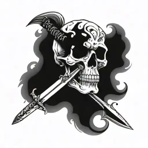 Skull And Sword Piercing