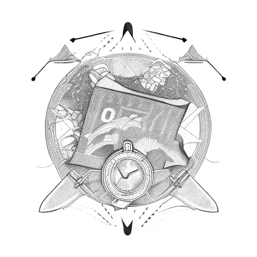 Airplane Carrying Bag Of Money