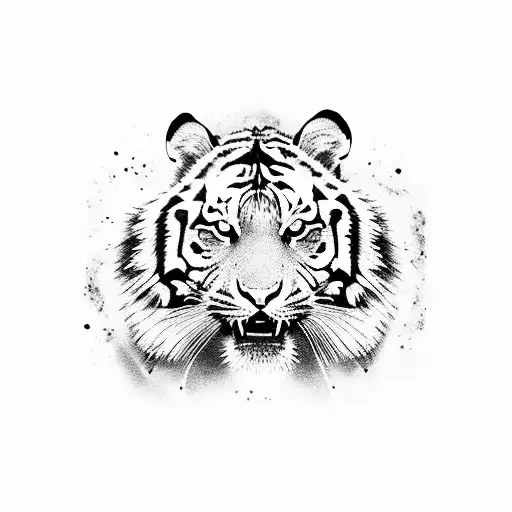 A Fierce Tiger In A Martial Arts Pose