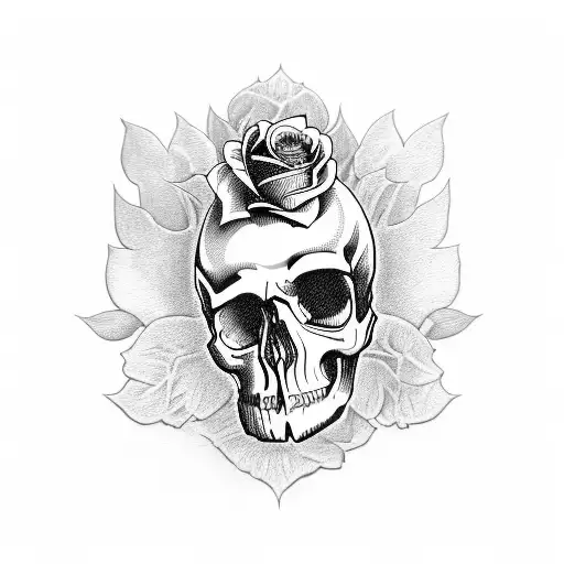 Skull And Roses