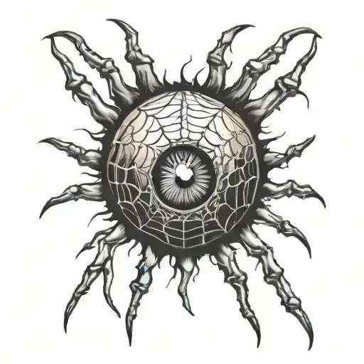 Horror Eyeball With Spider Legs