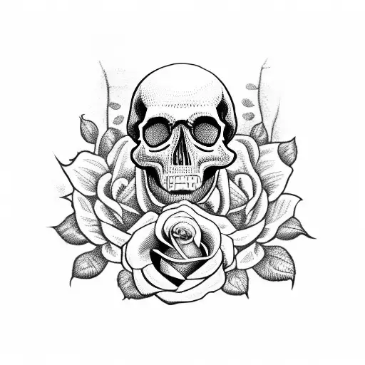 Skull And Roses