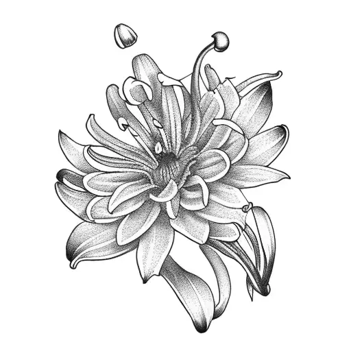 Lily Of The Valley And Chrysanthemum