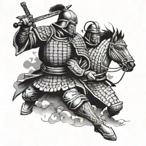 Praetorian Soldier Against A Shogun Samurai