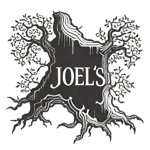 Joel's Name On The Trunk Of A Tree