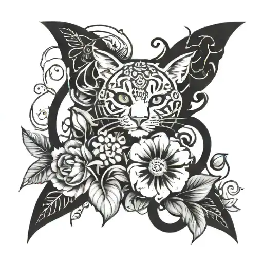 Combine Elements Of Stray Kids And Vines And Flower Characters In A Unique Design