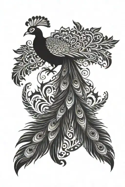 Peacock Tail Feathers