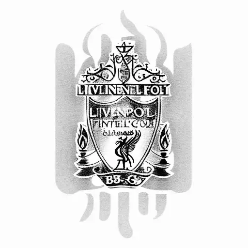 Combine The Liverpool Football Club Logo With A Traditional Samoan Tattoo Design