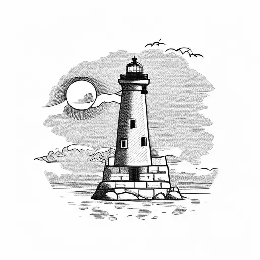 Lighthouse With Olive Tree