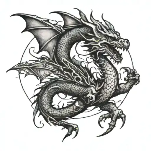 A Dragon Flying