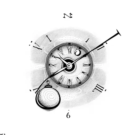 Eyeball With Clock In The Middle