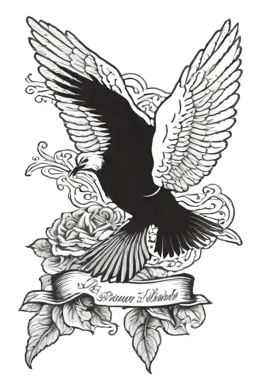 Dove Perched Atop The Words Always On My Mind Forever In My Heart