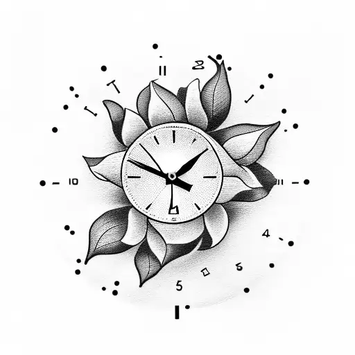 Flower Bud That Is A Clock