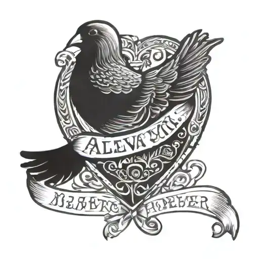 Dove Words Always On My Mind Forever In My Heart Shape