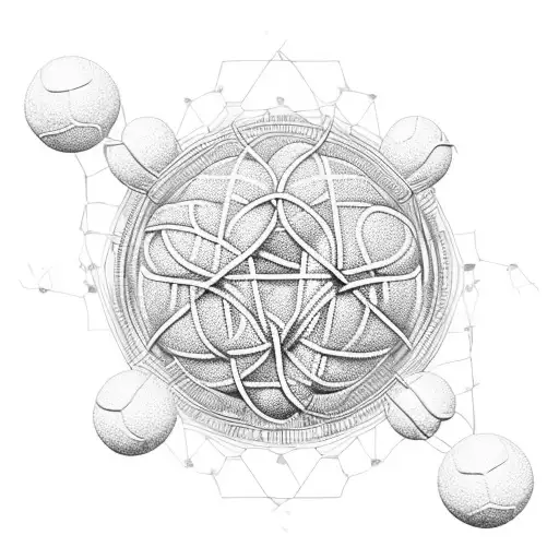 Dna Molecules Morphing To Tennis Balls