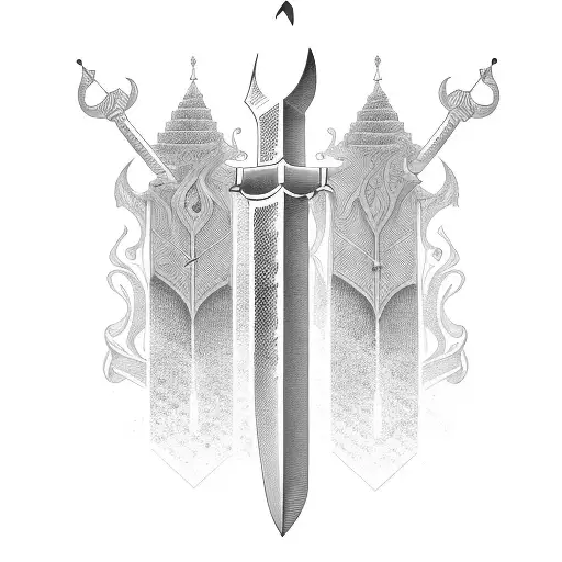 Sword With Scale On It