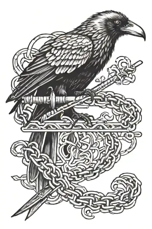 Crow Chain And Katana