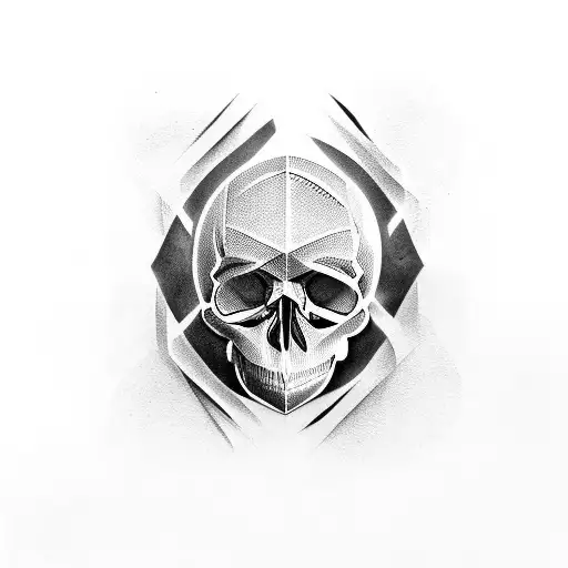 Skull Cracking Apart From Light