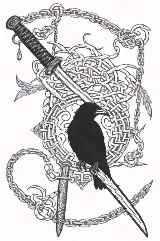 Crow Chains And Katana