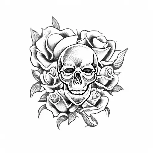 Skull And Roses