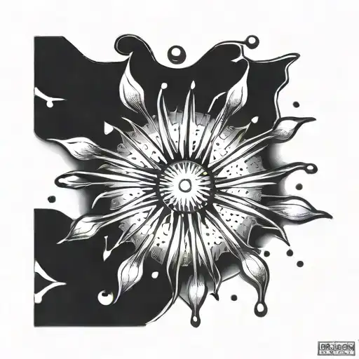 Raindrops And Sun Rays