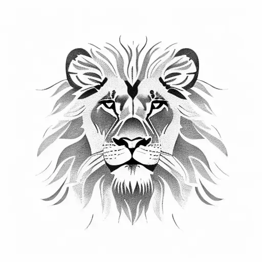 A Majestic Lion Walking Through The Savannah At Sunset