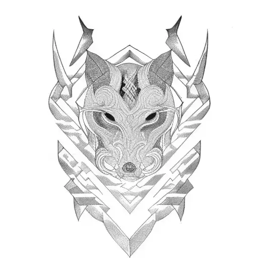 Old Norse Pattern Heavy Lines