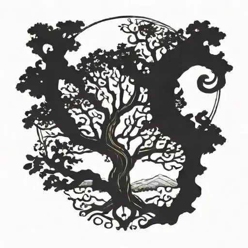 Eternity Tree With The Name Dean Included The Size