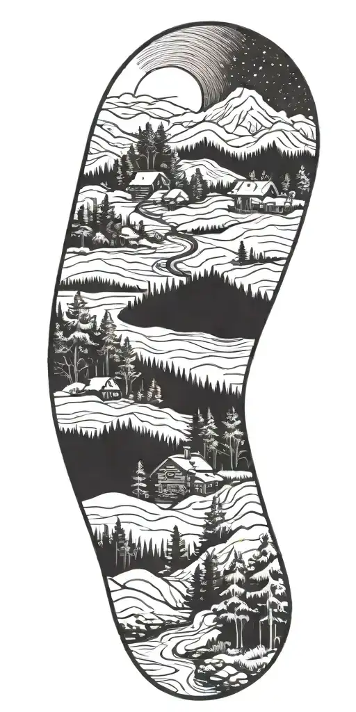 Winter Landscape To A Summer Landscape